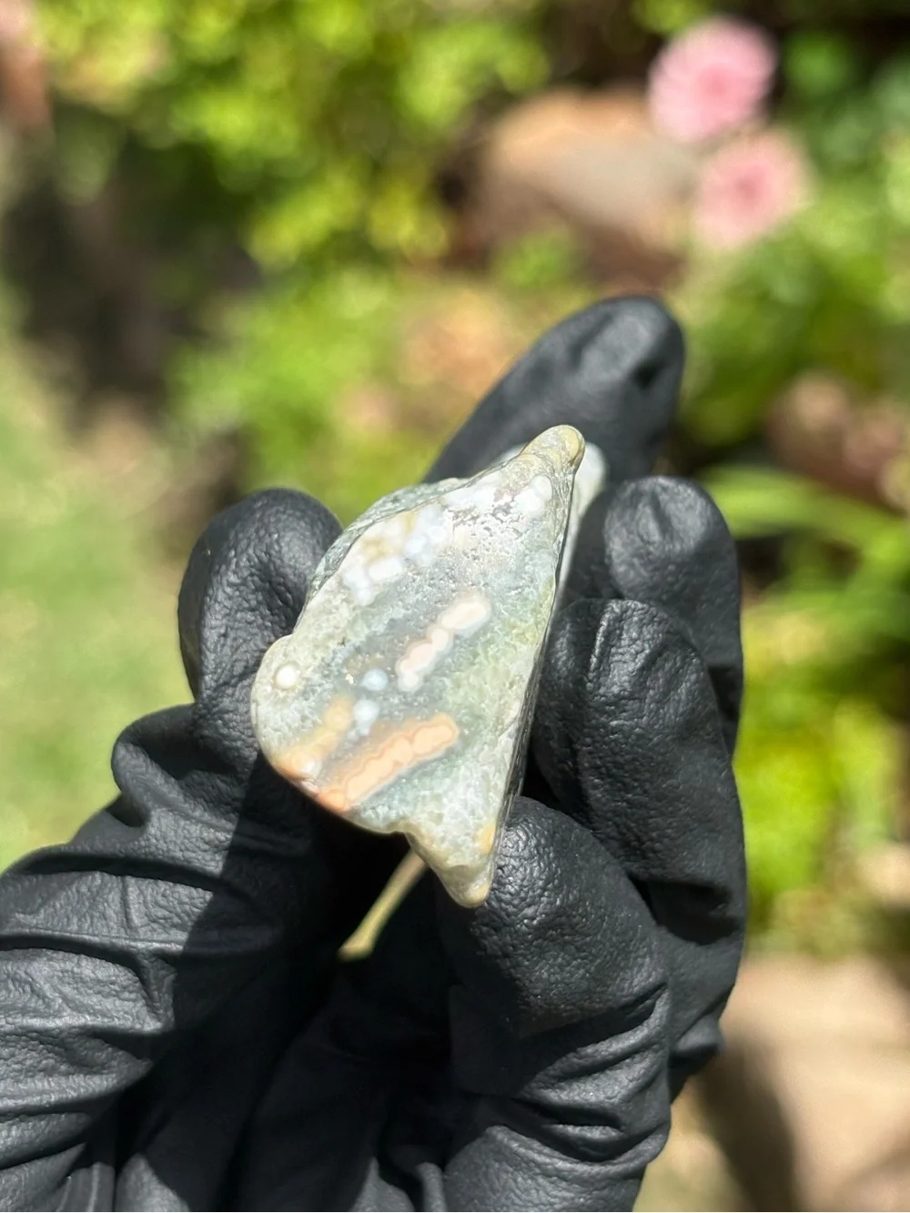 Druzy Ocean Jasper Crystal Freeform - Orbicular Jasper - Sea Jasper
